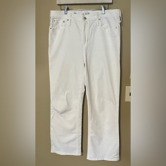 J. Crew Slim Demi Boot Cut Jeans In White Wash - Picture 3 of 13
